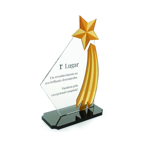 Troféu de Acrílico Personalizado Troféu de Acrílico Personalizado