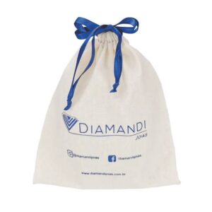 50 Saquinhos de Algodão Cru Personalizados