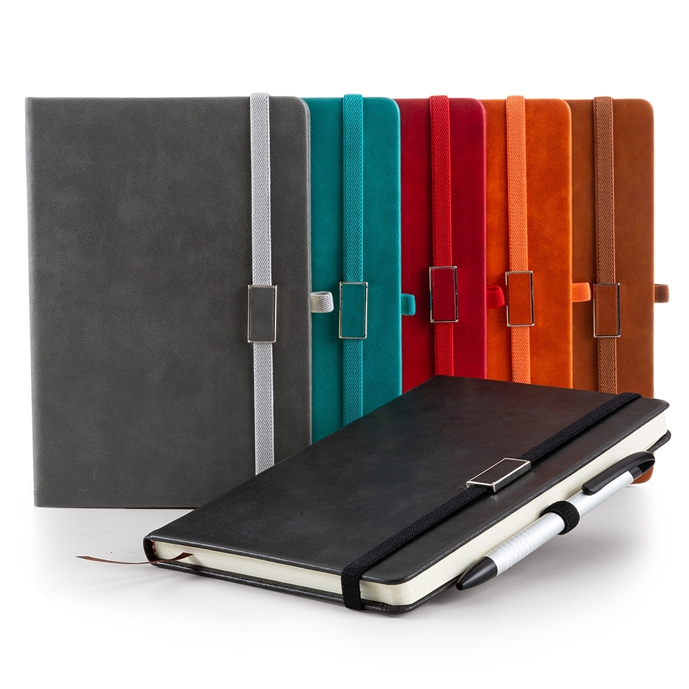 Bloco de anotações emborrachado personalizado