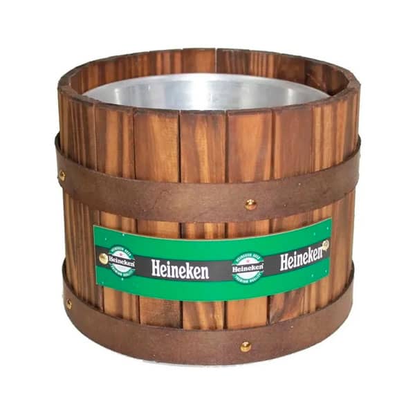 Balde Térmico para Gelo Revestido em Madeira