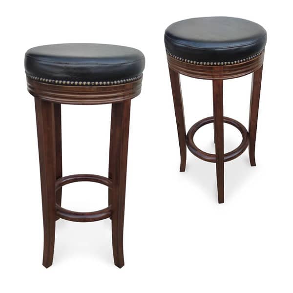 Banqueta Dior Madeira Maciça Design Clássico