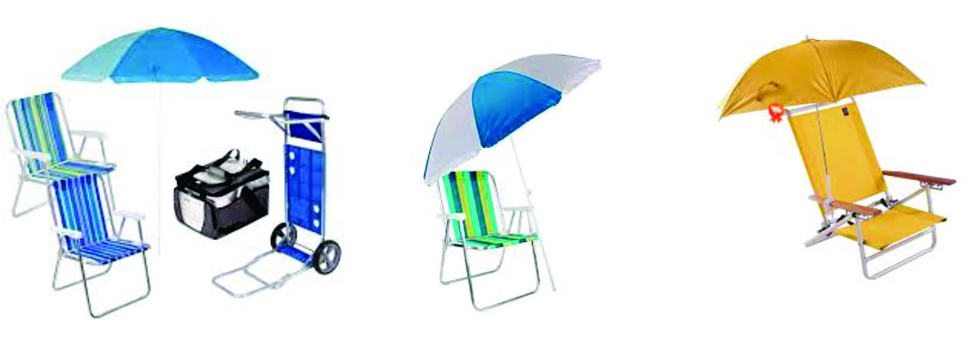 Cadeira de Praia e Guarda Sol Personalizado