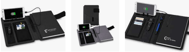 Caderno com Carregador Power Bank Personalizado