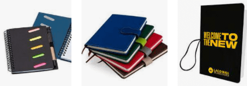 Cadernos anotações promocionais