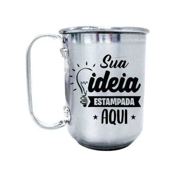 Caneca de alumínio personalizada 300ml
