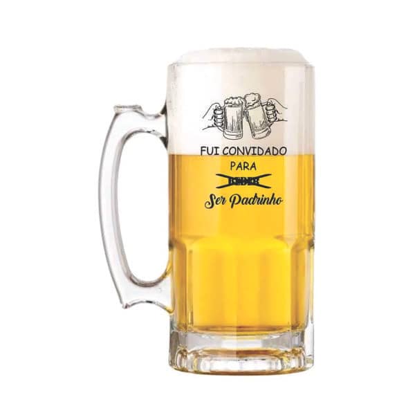 Caneca de chopp de vidro