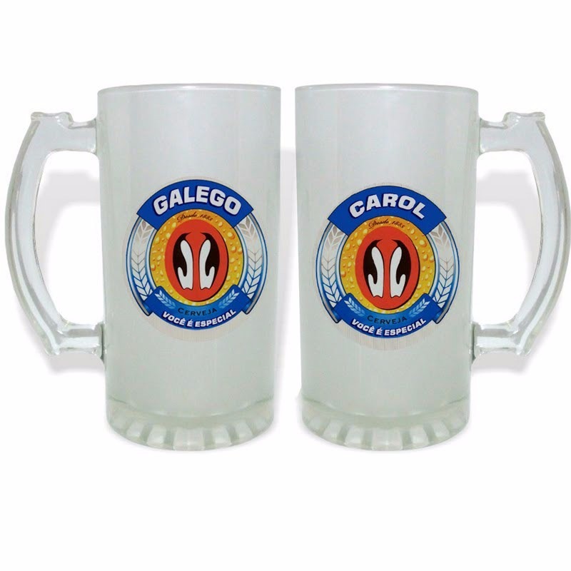 Caneca de chopp personalizada vidro
