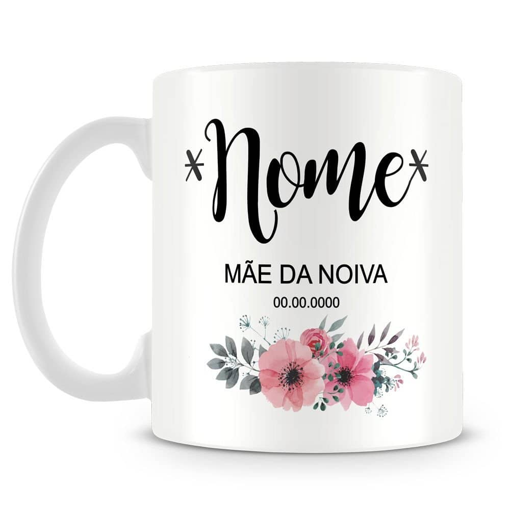 Caneca com o nome personalizada feminina