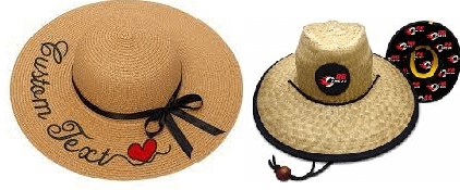 Chapéu de Palha Personalizado com Nome