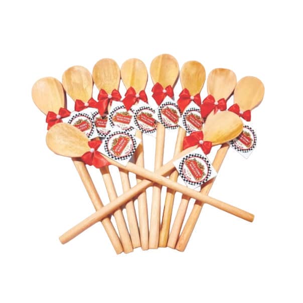 Lembrancinha Chá Bar Colher de Pau Personalizada Bebidas