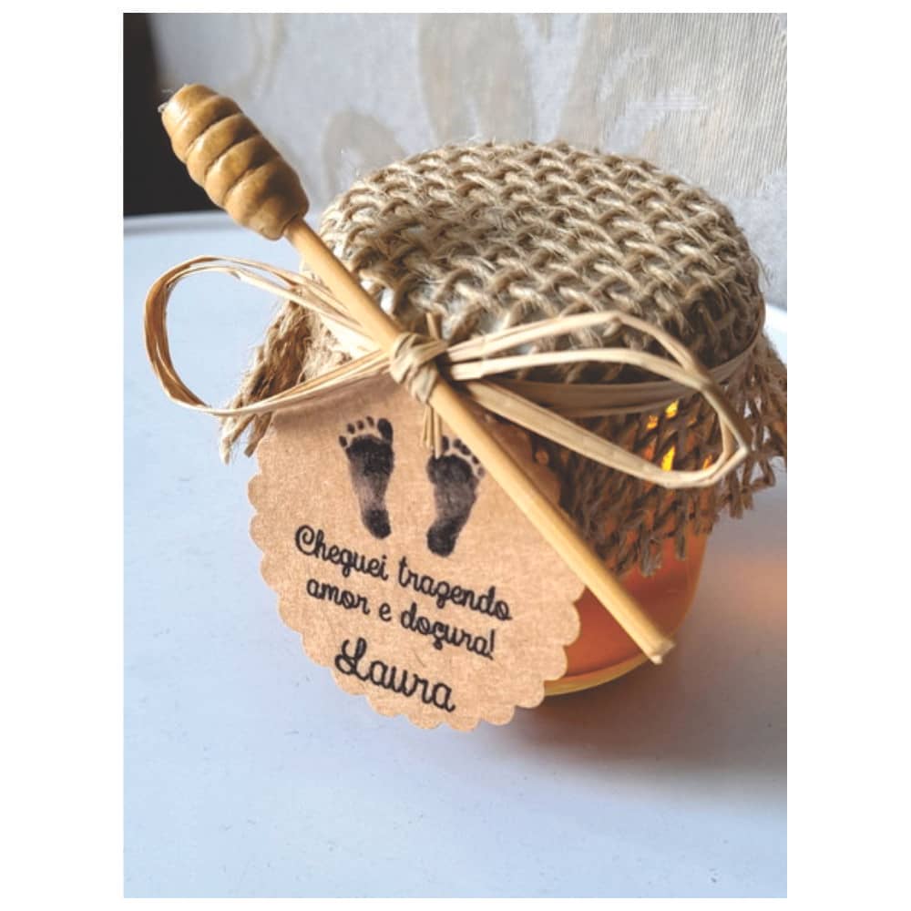 Lembrancinha de Nascimento com Mel