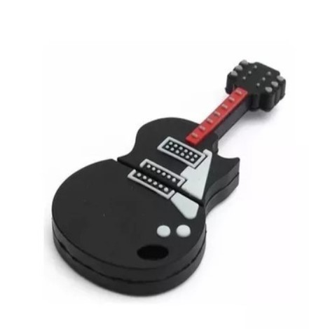 Pen drive emborrachado guitarra 2d