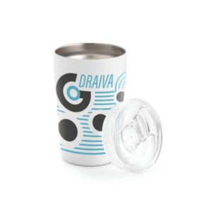 Caneca de Viagem com Parede Dupla em Aço Inox