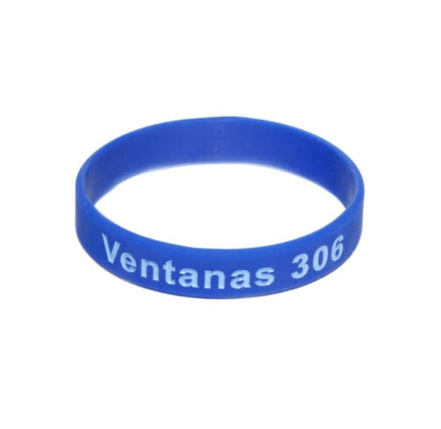 Pulseira de silicone numerada e personalizada