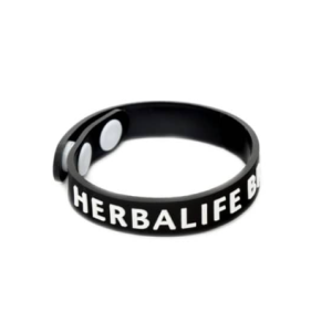 Pulseira de silicone com fecho de pressão ajustável