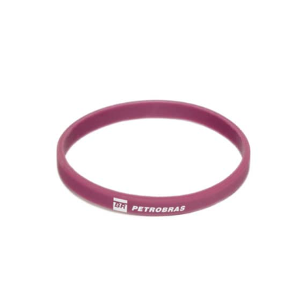 Pulseira de silicone fininha e multicolorida