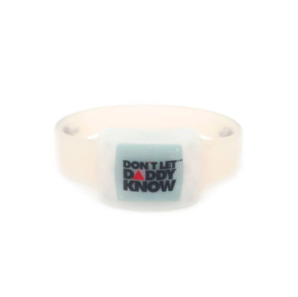 Pulseira em silicone com LED Ativada por controle remoto