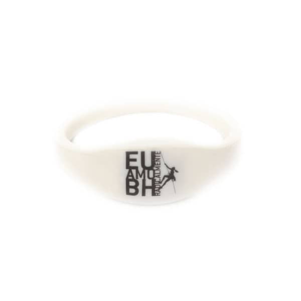Pulseira silicone com chip RFID NFC