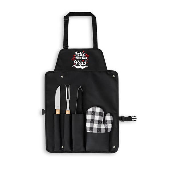 Kit Churrasco Com Avental Personalizado